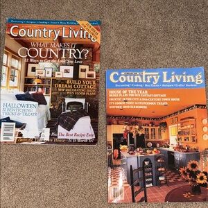Country Living Magazines ‘99 & ‘90‎